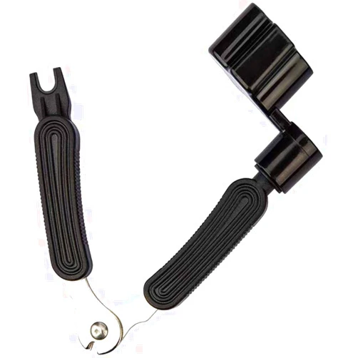 CAIHONG CC CAIHONG Guitar String Winder, Guitar String Winder Tool, Guitar Bridge Pin Puller and Cutter, 3 In 1 Multifunctional Guitar String Peg Tuner Winder for Acoustic Electric Guitar (Black)