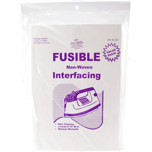 HTC 422 Fusible Non-Woven Interfacing, 15-Inch by 3-Yard , White