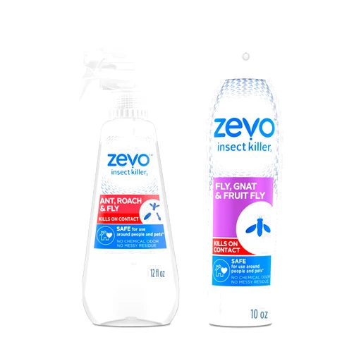 Zevo Multi Insect + Flying Insect Bug Spray: Kills Ants, Roaches, Spiders, Mosquitoes, Flies and Gnats - for Indoor and Outdoor Use (2 Bottles)
