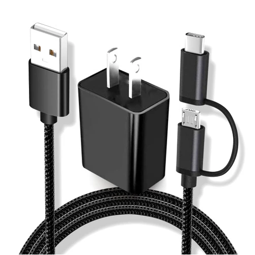 QCCQY Replacement for Kyocera Flip Phone Charger Micro USB & Type C Charging Cable Cord for Kyocera DuraForce Pro 2 E6910 Pro 3,Duraxv Extreme,Cadence,DuraXE E4710,DuraXTP,Dura XA,Durasport 5 g uw Phone
