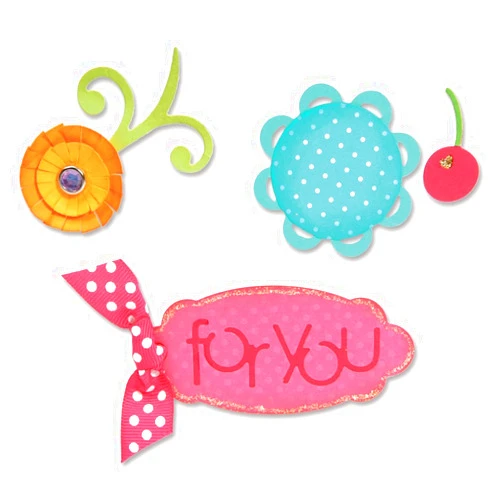 Sizzix Sizzlits Die Set 3PK - Sweet Treats for You Set by Eileen Hull