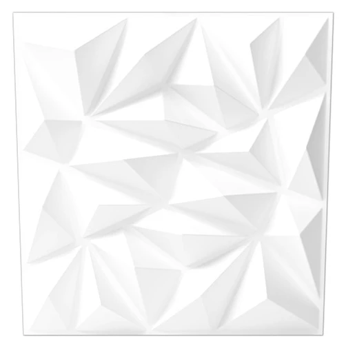 Art3dwallpanels 33 Pack 3D Wall Panel for Interior Wall Décor, PVC Textured Wall Panels, Modern 3D Wallpaper, White