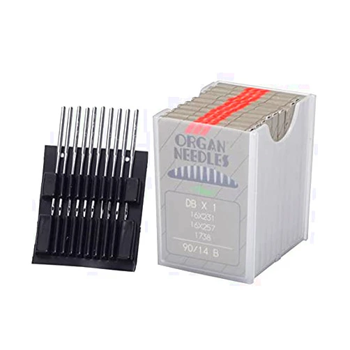 LNKA Organ-DBX1 100PCS Japan Organ Industrial Sewing Machine Needles Ball Point Needles for JUKI Brand DDL-555,DDL-5530, DDL-5550 Brother B221, B484, B485 ((Singer 14 / Metric 90))