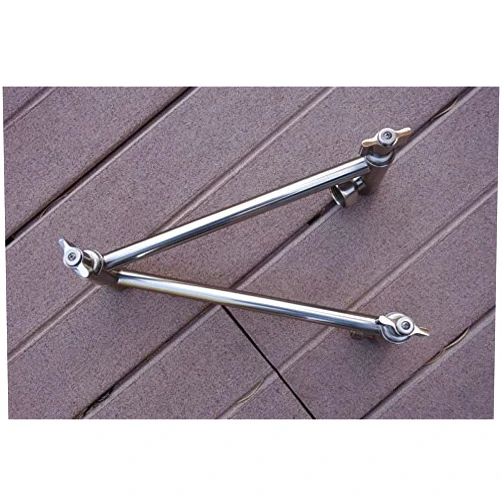 Supershowers.com Double Locking Brass Shower Extension Arm - Brushed Nickel