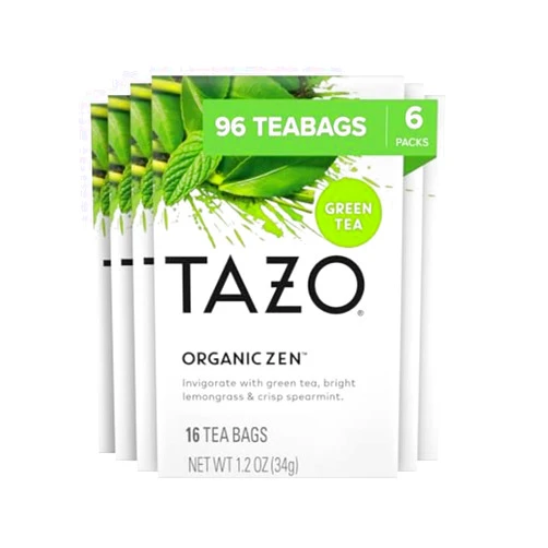 TAZO Regenerative Organic Zen Green Tea, 16 Cont (Pack of 6)