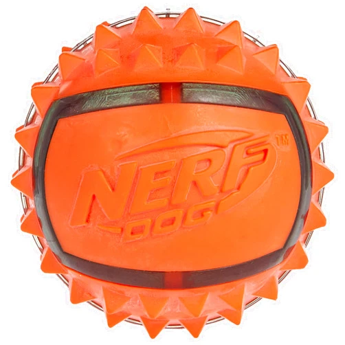 Nerf Dog Dog Toy TPR Spike Ball Thermostatic Rubber 6.3 cm Blue/Orange