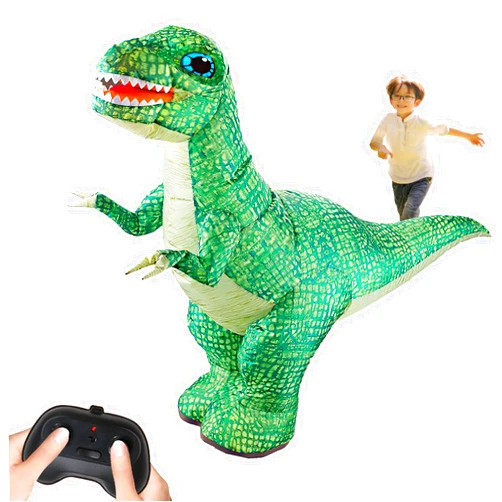 OBEST 3FT Inflatable Remote Control Dinosaur Toys for Kids,Rechargeable Walking and 360° Rotating Dinosaur Toys for Boys Girls 6-7 8-12