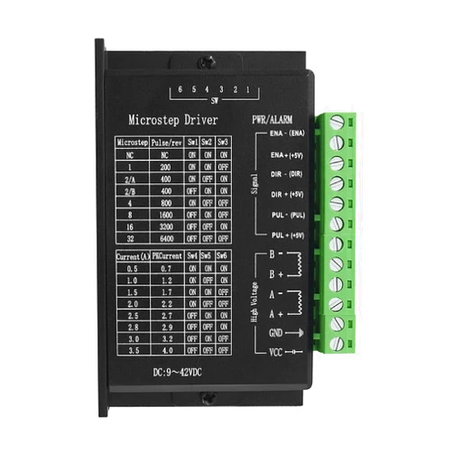Jusnboir TB6600 Stepper Motor Driver Nema 17 42/57/86 32 Segment 4.0A 42VDC Suitable for 3D Printer CNC Engraving Machine Woodworking Machine Mini Lathe (1pcs)