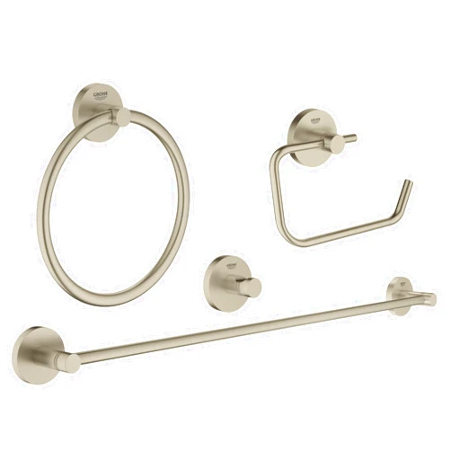 Grohe 40823EN1 Essentials Accessories Set Master 4-in-1, Brushed Nickel Infinity Finish