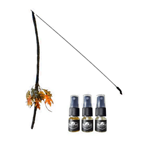 BuckStik BuckVine All in One Hanging Vine Deer Licking Branch Mock Scrape System. includes 3 Pack of Pure Glands. BuckVine (BuckStick)