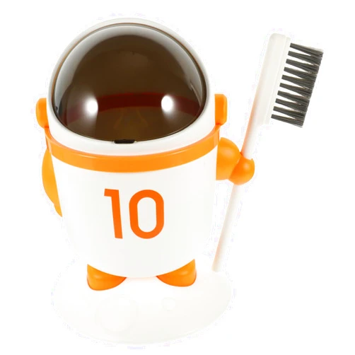 NUOBESTY Astronaut Trash Bin Creative Trash Can for Home Mini Countertop Trash Can Waste Storage Bucket