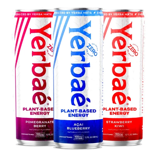 YERBAÉ Yerbaé Energy Seltzer - Variety Tropical Pack, No Sugar/Calories/Carbs. Energized by Yerba Mate, Naturally Caffeinated & Plant-Based, Healthy Alternative to Coffee/Sugary Sodas, Pack of 12, 12oz cans
