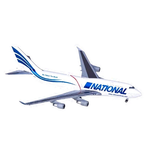 TSSRF diecast Plane Model Diecast 1:400 Scale Model Aircraft for XX4975 National Airlines 747-400BCF N702CA Aircraft Simulation Alloy Model Fighter Model