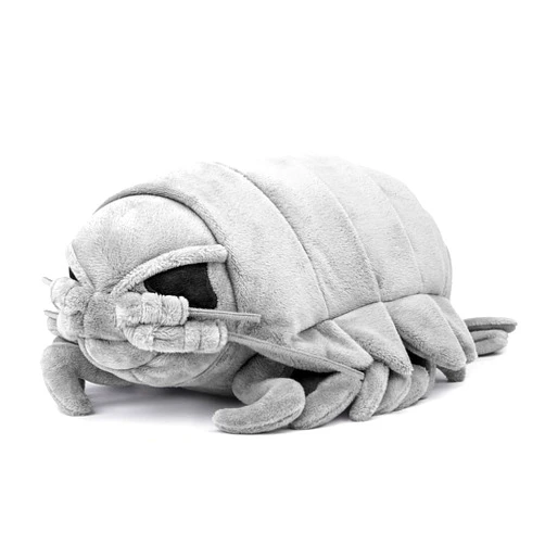 FRANKIEZHOU Realistic Giant Isopod Plush,Stuffed Animal-Grey 12