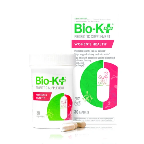 Bio-K Plus Bio K+ Women’s Health – Probiotic Supplement for Women Supports Vaginal & Urinary Tract Health with 2 Billion CFU 2 Strains, Vaginal Probiotics for Women – 30 Capsules