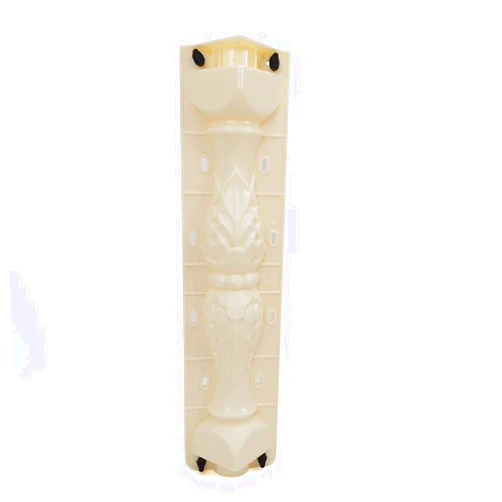 NHSemiQiXing Roman Column Concrete Mould 60cm/ 23.6in, Concrete Mold for Pillars, Plastic Roman Column & Pillars Plaster Cement Mold, Concrete Molds Set for DIY Balustrades, Fence (Trifoliate Gourd Shape)
