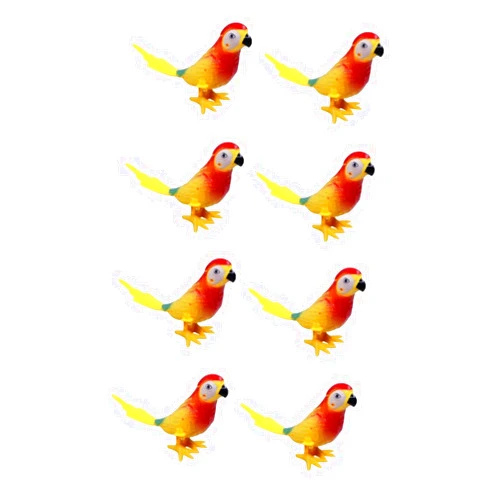 TOYANDONA 8 Pcs Clockwork Parrot Toy Kids Clockwork Toys Retro Wind up Toys Xmas Vintage Clockwork Toys Wind up Walking Toy Kids Playsets Kids Bird Funny Toy Child Plastic Cartoon Ornaments