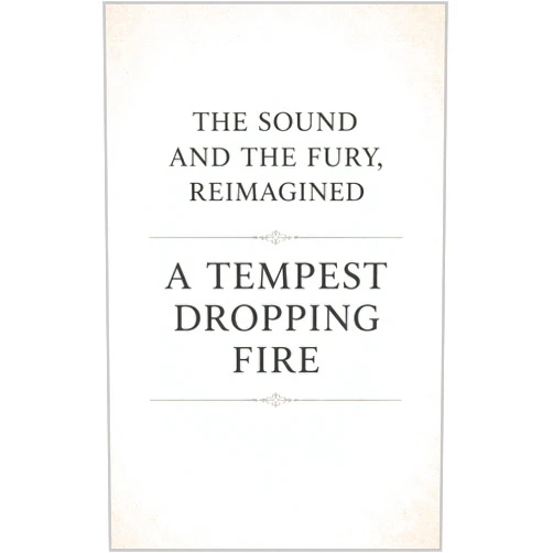 By William Faulkner (Author), A.N. Cline (Author) Format: Kindle Edition The Sound and the Fury, Reimagined: A Tempest Dropping Fire