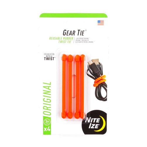 Nite Ize GT3-4PK-31 Original Gear Tie, 3