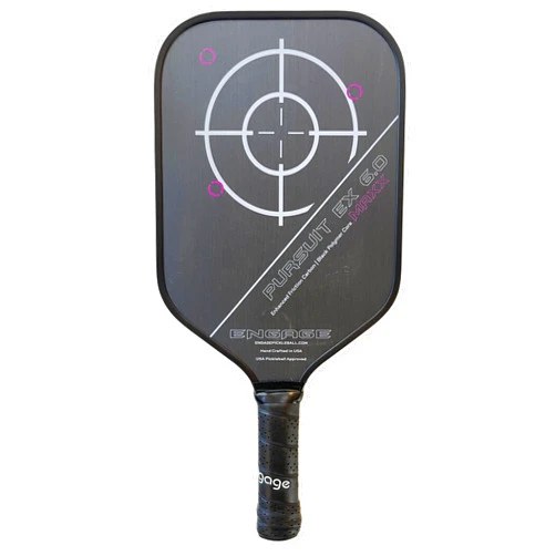 Engage Pickleball Pursuit MAXX EX 6.0, Carbon Fiber Pickleball Paddle, Standard Shape, Enhanced Friction Carbon, 5/8