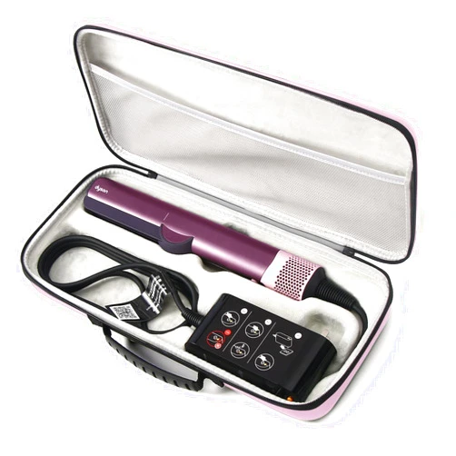 Guganas Hard travel Case Compatible with Dyson Airstrait Straightener, Carrying storage Bag for Airstrait HT01. (Pink)