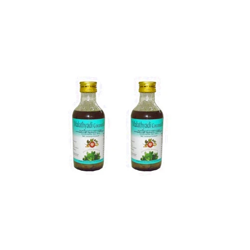 Arya Vaidya Pharmacy AVP Malathyadi Coconut Oil - 200ml (Pack of 2)