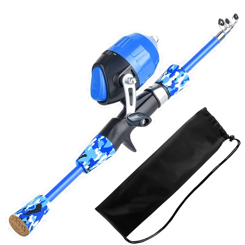 Milerong Kids Fishing Rod, Kids Fishing Pole Portable Telescopic Fishing Rod and Reel Combo Kit for Boys, Girls, Youth - with Spincast Fishing Reel, Fishing Tackles, Fishing Lures, Fishing Lines