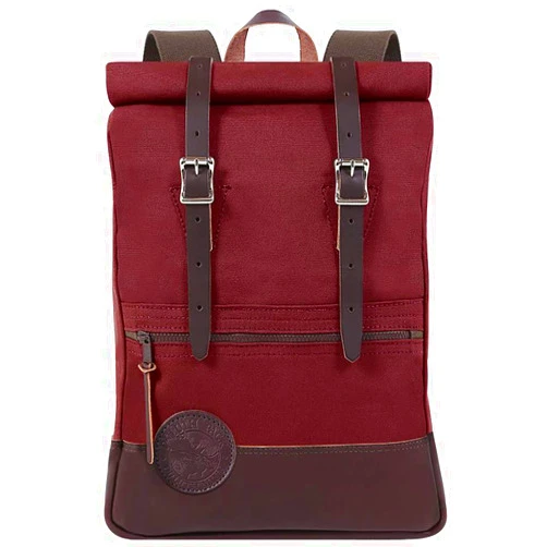 Duluth Pack Duluth Minn Unisex Casual Travel Everyday Deluxe Roll Top Scout Pack, Burgundy