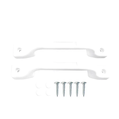 Camp'N RV Grab Handle (White 2-Pack) RV Handle Grab Bar by Door - RV Handrail - Trailer Door Handle - Plastic Handle for Camper, Motor Home, Cargo Trailer, Enclosed Trailer, UTV, Golf Cart, Boat -OEM