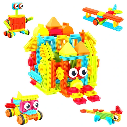 PicassoTiles 120pcs Hedgehog Interlocking Building Blocks Tiles Construction Toy Set Learning Playset STEAM Development Preschool Kindergarten Toy for Kids Age3+ PTB120