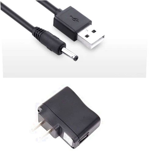 Saschedross 5V AC/DC Adapter Wall Charger and USB Splitter Cable with Dual Charging Cord Compatible with Petoffers Dr.Trainer TS1 TS1-1 TS1-2 Dog Training Shock Collar 860 Yards Range 5VDC Power Supply