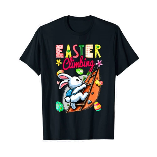Climbing, Hiking Easter Day Costume Easter Climbing Costume Bunny Climbing Matching Family T-Shirt