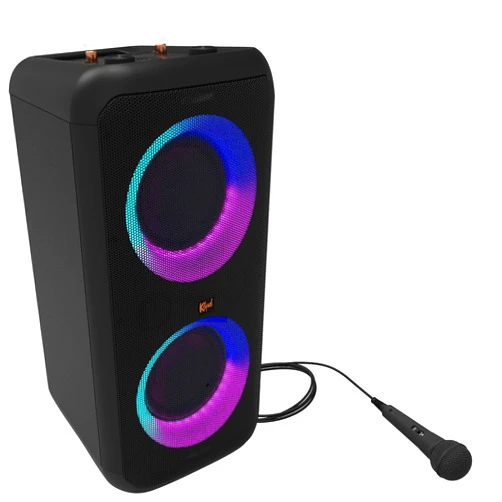 Klipsch Gig XXL, Black - Portable Wireless Bluetooth Speaker - Multiple Color Modes - Bass Boost - Two 6.5