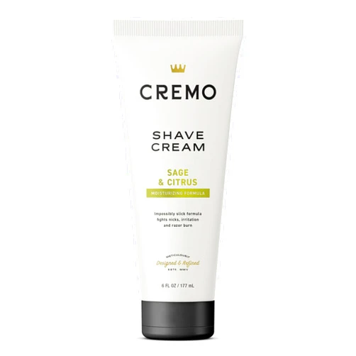 Cremo Shaving Cream, Barber Grade Sage & Citrus Shave Cream, Astonishingly Superior Ultra-Slick Shaving Cream for Men, Fights Nicks, Cuts and Razor Burn, 6 Fl Oz