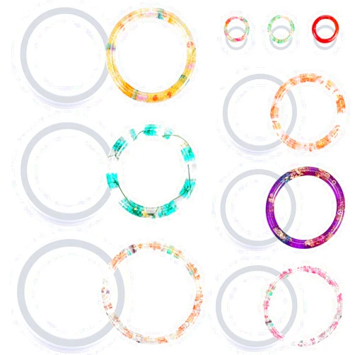 Syhood 9 Pieces Silicone Bracelet Mold and Ring Resin Casting Mold Set Round Epoxy Jewelry Mold Silicone Bangle Ring Mold for Jewelry DIY Crafts Making Supplies