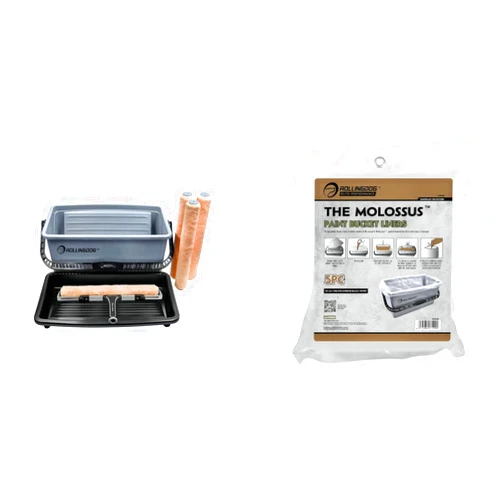 ROLLINGDOG 18 Inch Paint Roller Set and Bucket Liners