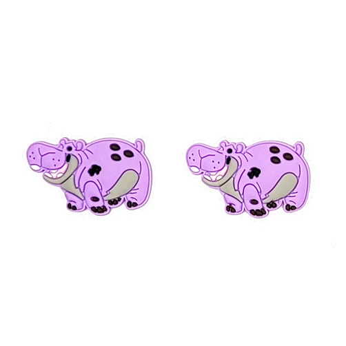 Generic Hippo Hippopotamus Sneaker Charm Shoe Charm Shoe Lace Charm for Clogs Mules Shoes Sneakers and any Laces Set of 2 Yazzle Dazzle Tiger Monkey Elephant Giraffe Zoo Lion Bear Panda Alligator Crocodile