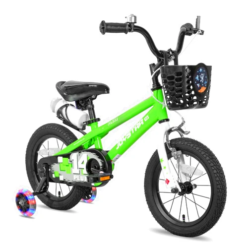 JOYSTAR Pluto 12 14 16 18 20 Inch Kids Bike with Light Up Training Wheels, Kids' Bicycle for Boys Girls Age 3-12 Years, Children Bikes, Multiple Colors