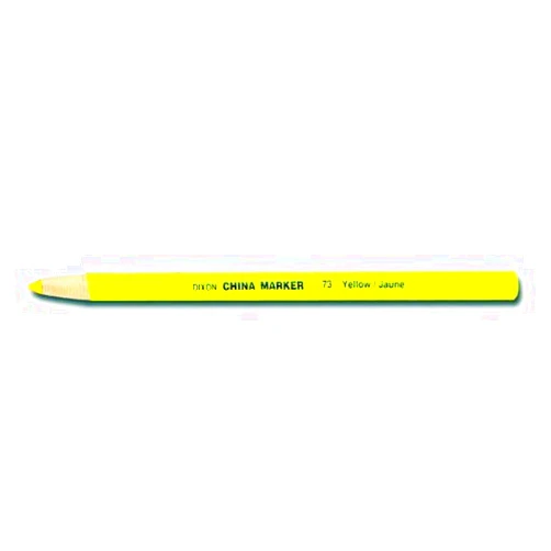 Reg Dixon 00073 Phano Peel-Off China Marker - Yellow - 12 per Package
