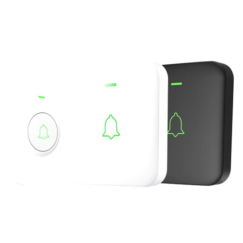 AVANTEK Mini Waterproof Doorbell, 1 Transmitter + 2 plug-in Receivers Included, Operating at 1000 Feet with 52 Melodies, 5 Volume Levels & LED Flash