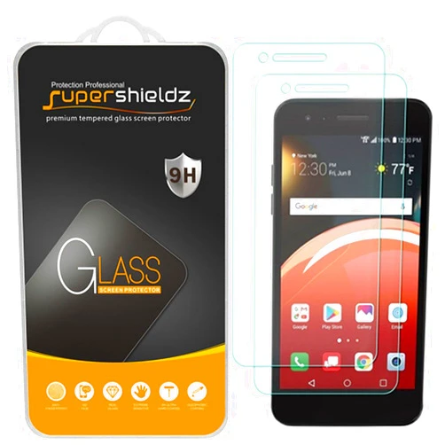 Supershieldz (2 Pack) Designed for LG Zone 4 (Verizon) Tempered Glass Screen Protector, Anti Scratch, Bubble Free