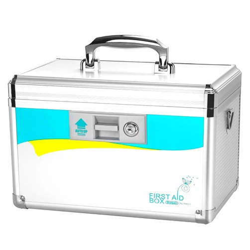 Glosen Medicine Lock Box,Locking Medicine Box, Security Lock Boxes【Large】 14x8.5x8.5 Inch,Lock Box, First Aid Key Safe Box,Lock Box for Medication