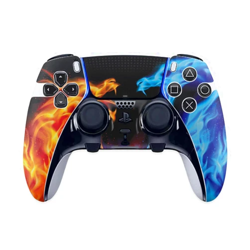 MIGHTY SKINS MightySkins Skin Compatible with PS5 DualSense Edge Controller - Dueling Dragons | Protective, Durable, and Unique Vinyl Decal wrap Cover | Easy to Apply & Change Styles | Made in The USA