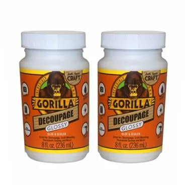 Gorilla 104977 Pack of 2 Decoupage, 2-Pack, Clear, 2 Piece 2 Pack