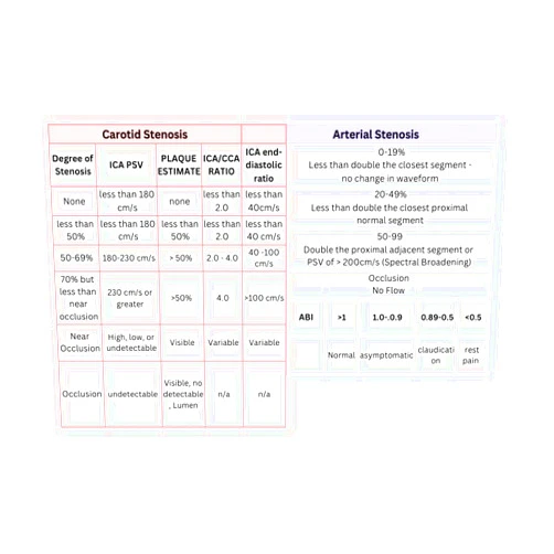 Generic Vascular Badge Guide - Vascular Reference Guide - Vascular Ultrasound Reference Badge Guide - RVT badge guide - Vascular Cheat Sheet - Ultrasound Tech