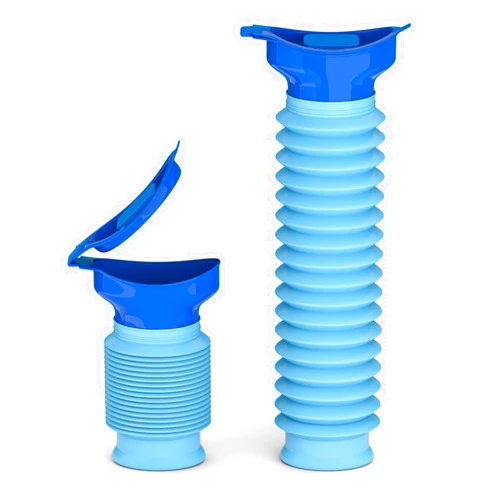 KkaFFe Pee Bottles for Men, Adjustable Emergency Urinal, Car Pee Bottle for Men and Women, 2-Piece Set Portable Toilet for Car, Shrinkable Personal Mobile Toilet,Urine Bottle
