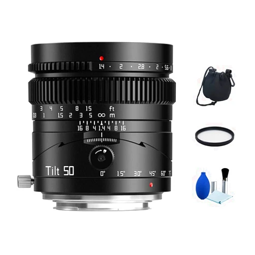 TTArtisan 50mm F1.4 Full Frame Tilt Lens Large Aperture Manual Lens for Sony E NEX Mount Mirrorless Camera A6000 A6300 A6400 A7C A7MIII A7MIV A7RIII A9 NEX-3 NEX-3N NEX-5 NEX-5R