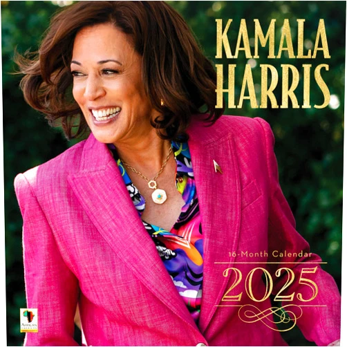 African American Expressions 2025 Wall Calendars - Monthly Calendars Celebrating Black Culture & History - 12x12 Hanging Calendar - 16 Months - Kamala Harris