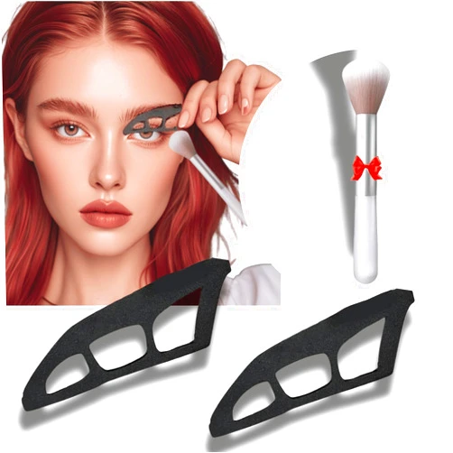 Generic Eyetour Eyeshadow Assistant, Eye Makeup Aid & Eyeliner Template, Quick Make-Up Stencils (2-Pack),with brush