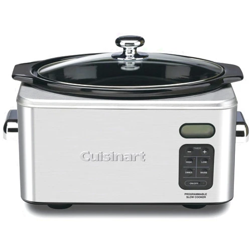 Cuisinart PSC-650 Stainless Steel 6-1/2-Quart Programmable Slow Cooker (Silver)